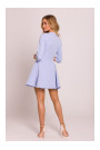 M848 Fit and flare mini dress - light blue