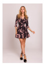 M849 Fit and flare mini print dress - model 2