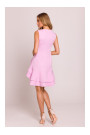 M850 Ruffled mini dress - candy pink