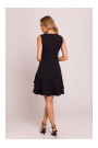 M850 Ruffled mini dress - black