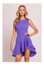 M850 Ruffled mini dress - light purple