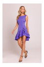 M850 Ruffled mini dress - light purple