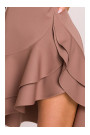 M850 Ruffled mini dress - mocca