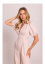 M852 Puff sleeve jumpsuit - light beige