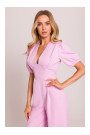 M852 Puff sleeve jumpsuit - candy pink