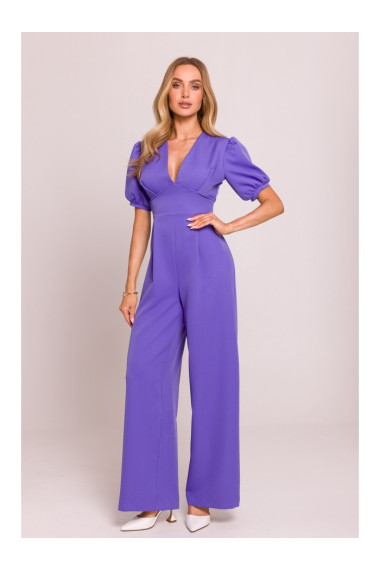 M852 Puff sleeve jumpsuit - light purple