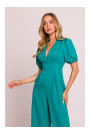 M852 Puff sleeve jumpsuit - turquoise
