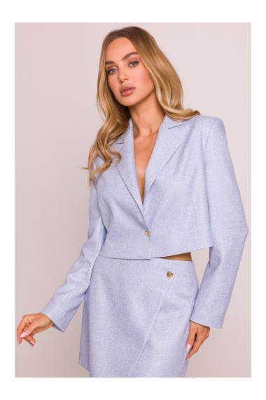 M853 Cropped blazer - light blue