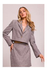 M853 Cropped blazer - graphite