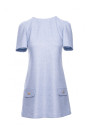 M855 A-line mini dress - light blue