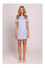 M855 A-line mini dress - light blue