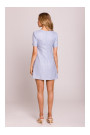 M855 A-line mini dress - light blue