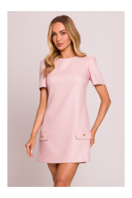 M855 A-line mini dress - peach