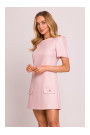 M855 A-line mini dress - peach