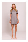 M855 A-line mini dress - graphite