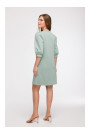 B291 A-line dress with puff sleeves - mint