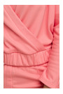 B292 Wrap front sweatshirt - coral
