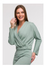 B292 Wrap front sweatshirt - mint