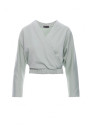 B292 Wrap front sweatshirt - mint