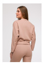 B292 Wrap front sweatshirt - mocca