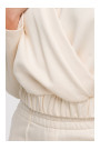 B292 Wrap front sweatshirt - vanilla
