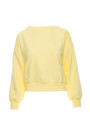 B293 Open back sweatshirt - lemon
