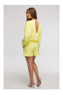 B293 Open back sweatshirt - lemon