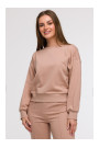 B293 Open back sweatshirt - mocca