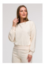 B293 Open back sweatshirt - vanilla