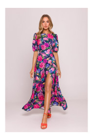 M858 Open back maxi dress - model 1