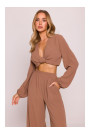 M862 Wide leg trousers - chocolate