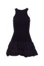 M863 Bubble hem racer dress - black
