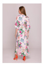 S405 Wrap maxi dress with print - model 1
