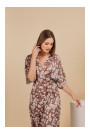 S405 Wrap maxi dress with print - model 2
