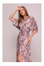 S405 Wrap maxi dress with print - model 2