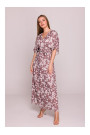 S405 Wrap maxi dress with print - model 2