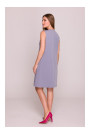 S408 Sleeveless shift dress - dove grey