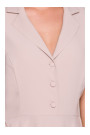S409 Fit and flare shirt dress - beige