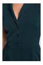 S409 Fit and flare shirt dress - green