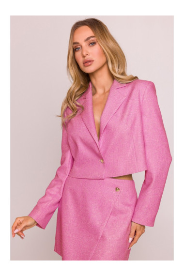 M853 Cropped blazer - fuchsia