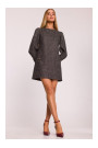 M870 Tweed mini dress - black