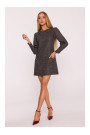 M870 Tweed mini dress - black