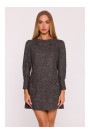 M870 Tweed mini dress - black