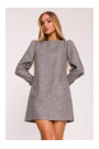 M870 Tweed mini dress - graphite