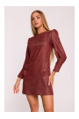 M870 Tweed mini dress - maroon