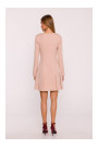 M872 Dress with inverted pleats - beige