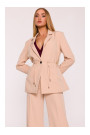 M873 Blazer with cinched waist - beige