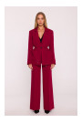 M873 Blazer with cinched waist - maroon