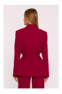 M873 Blazer with cinched waist - maroon