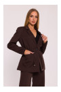 M873 Blazer with cinched waist - brown
